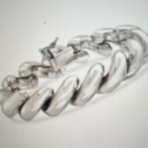 GORGEOUS SAN MARCO BRACELET ITALIAN STERLING SILVER!